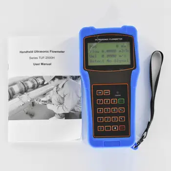 شراءTUF-2000H الرقمية مقياس تدفق يعمل بالموجات فوق الصوتية تدفق متر مع HS HM قوس محول قياس المدى DN15-300mm