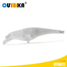 New Blank Unpainted Lure Minnow Isca Artificial Weights 6.6g 96mm Floating Peche En Mer Trolling Equipment Seabass Tackle Leurre