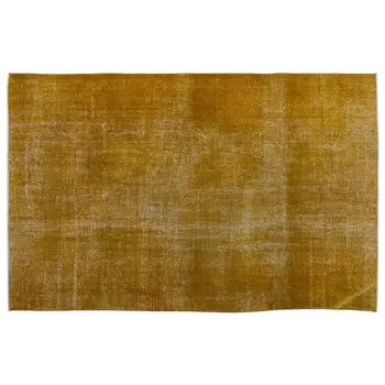 

Handmade Yellow Vintage Overdyed Turkish Area Rug 198x315 Cm-6'6''X10'4''