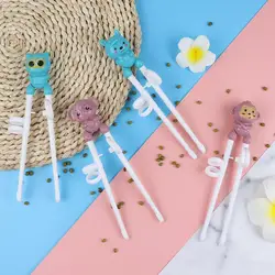 1Pair Training Chopsticks Cartoon Shape Tasteless Food Grade Material Kids Children Learning Chopsticks for Beginner