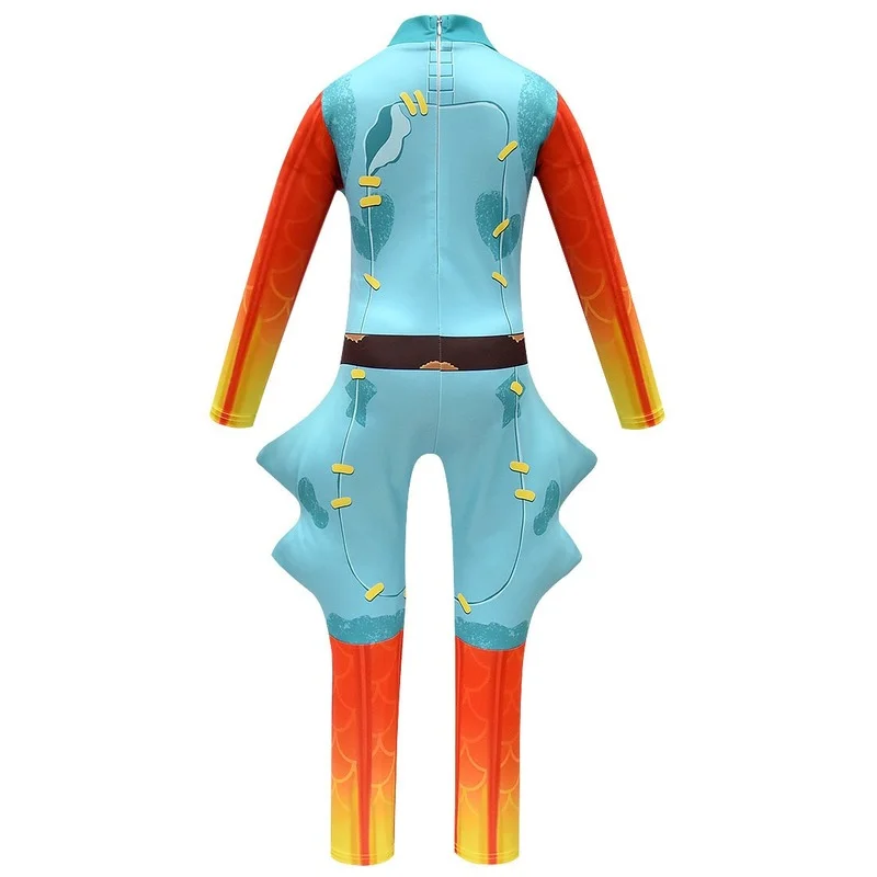 Halloween Kids Costume Cartoon Boss Jumpsuit Boy Christmas Birthday Party Fancy Carnival Costumes Identity Cosplay Fish suit