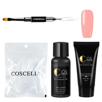 

4pcs/Set 30ML Poly Gel Quick Extension Gel Builder Gel Set Clear Color Nail Tip For Nails Extensions Hard Jelly Gel Kit