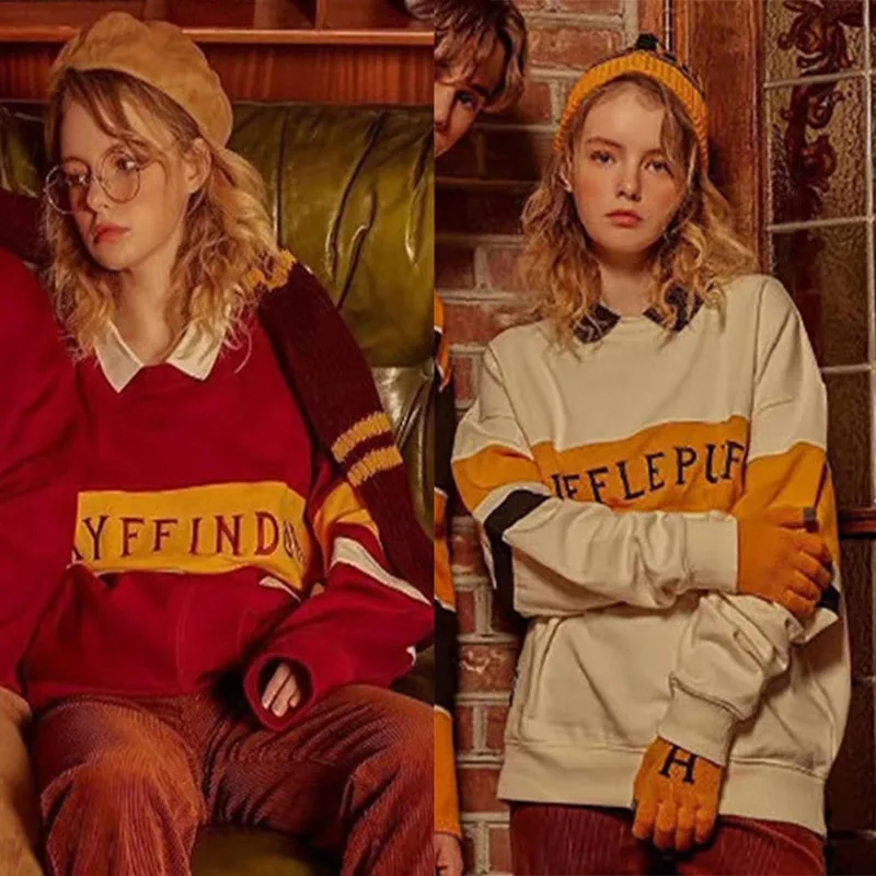 Волшебная школьная форма для косплея, свитшоты Слизерин, джемпер Hufflepuff, джемпер Ravenclaw, худи, Костюм Гриффиндор, джемпер, свитер, шарф