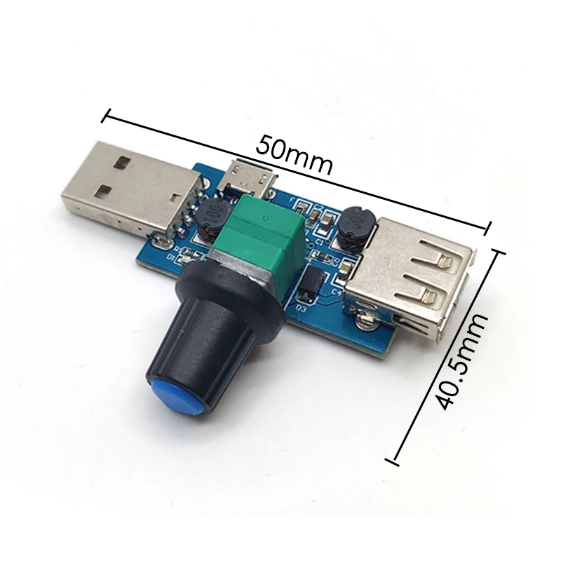 DC 4V 12V 5W USB вентилятор бесступенчатый регулятор скорости вентилятора