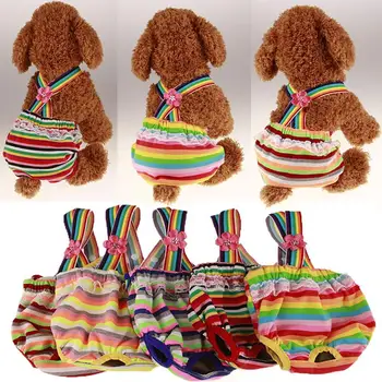 

Physiological Pants Diaper Sanitary Washable Female Dog Shorts Panties Menstruation Underwear Briefs for Chihuahua Dog