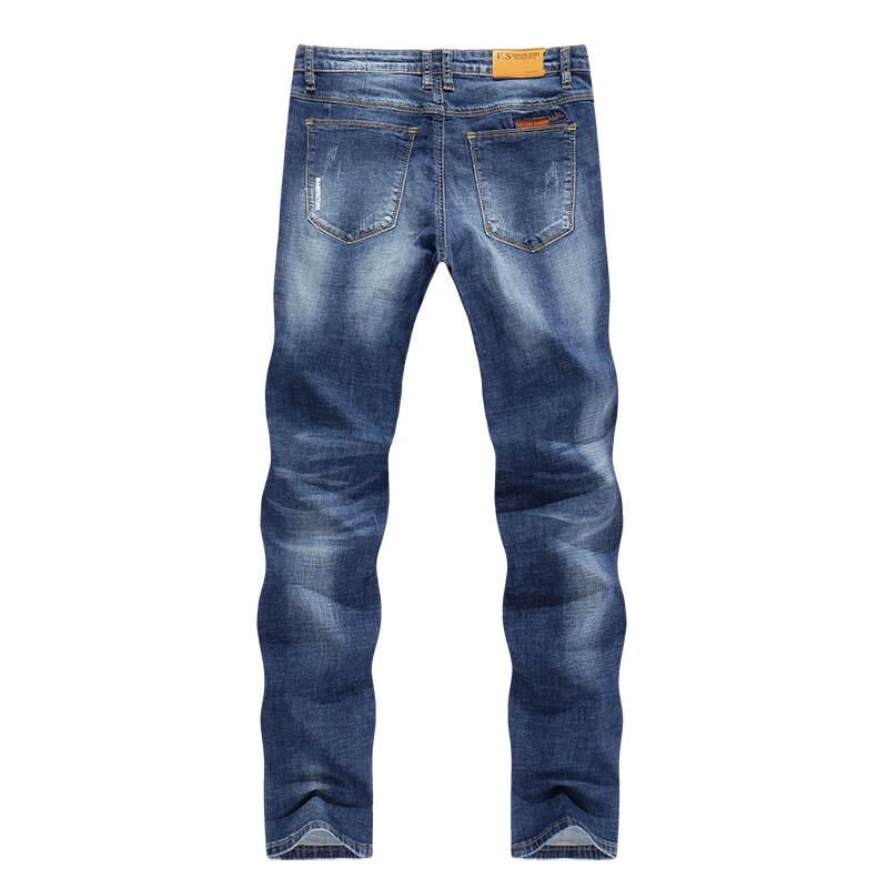Kstun Для мужчин джинсы летние тонкие Бизнес Повседневное тонкий Прямые джинсы стрейч джинсовые штаны брюки классические ковбои молодой человек Жан 38