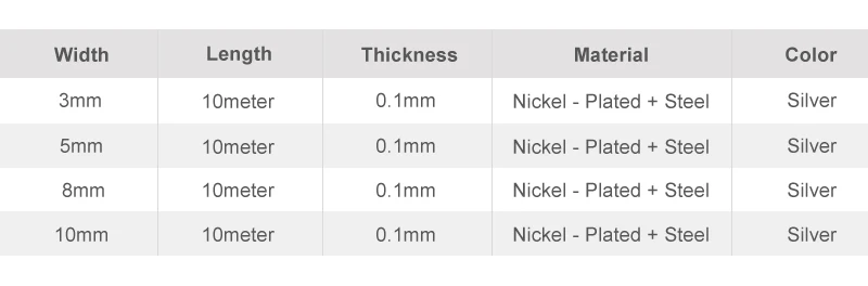 10 meter Li-ion Battery Nickel Sheet Plate Nickel Plated Strip Connector 0.1mm Steel Belt Spot Weld Machine Battery Welder Tape soldering stations