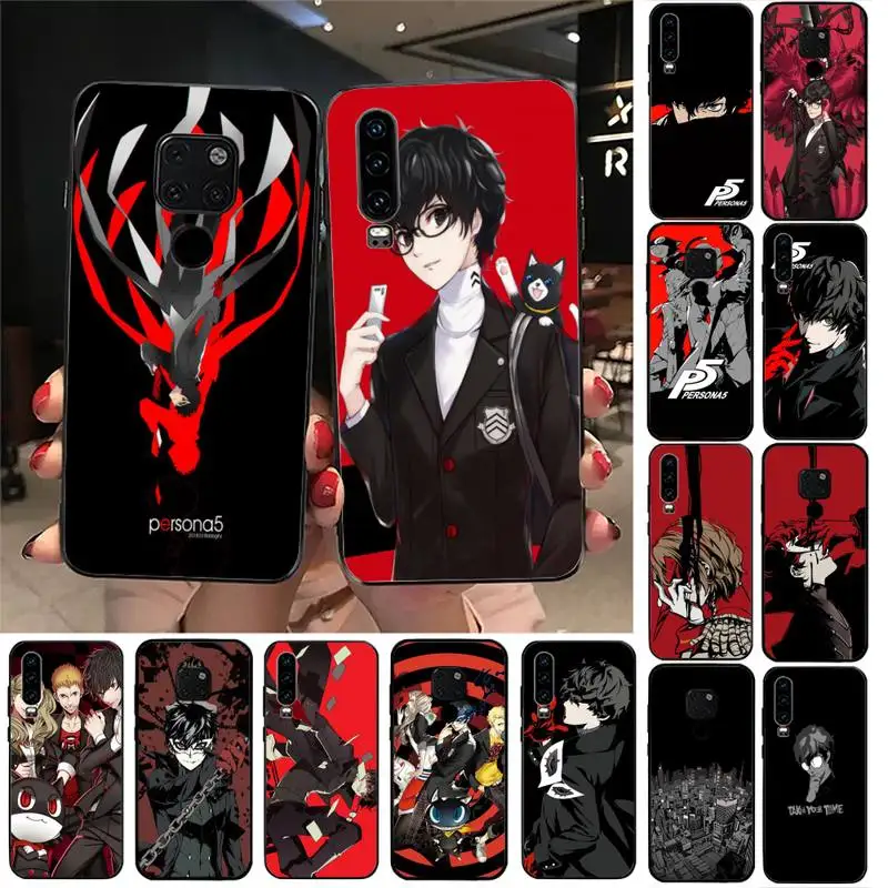 YNDFCNB Persona 5 мягкий резиновый чехол для телефона Huawei Honor 7A 7C ru 7 8 8x9 10 20lite 10i 20i Play 6 3 |