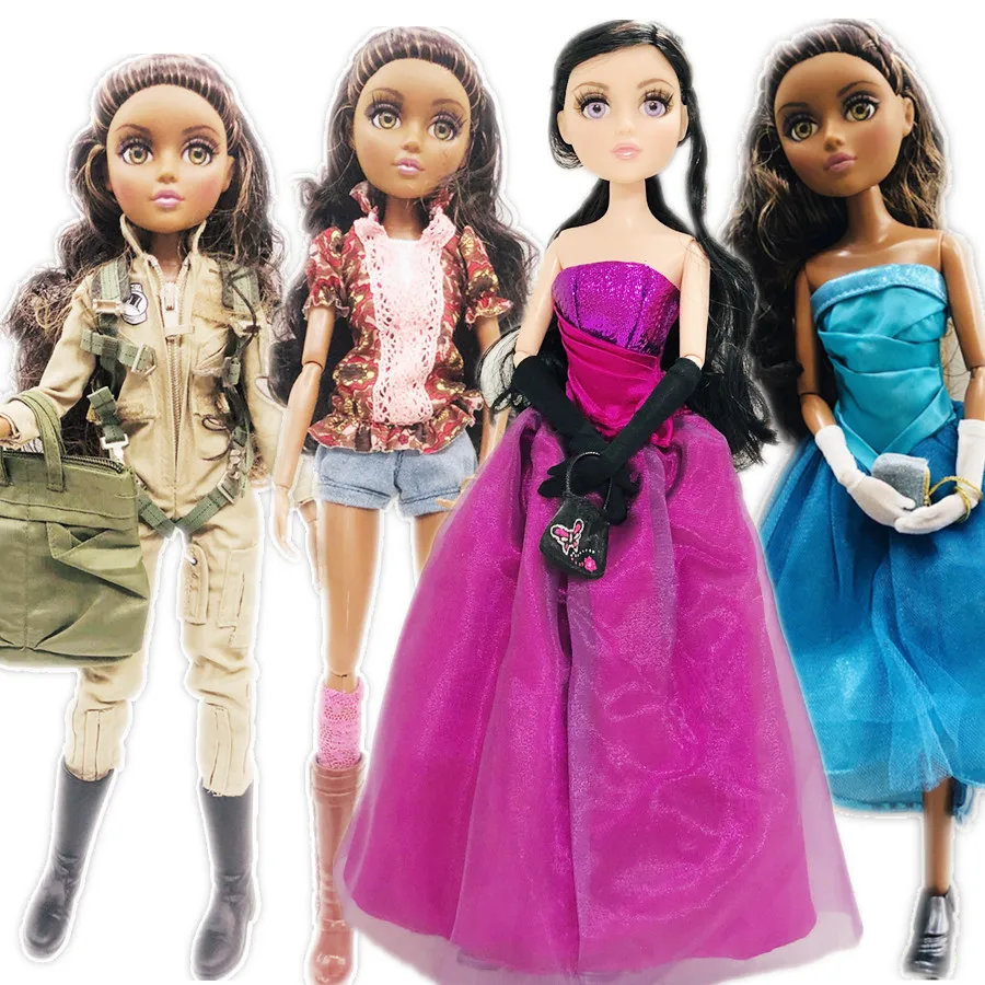 

new 36cm Original Girls MGAdoll 3D big Violet brown eyed girl Princess Dolls 11 joints Princess doll toy Dol Christmas Gift