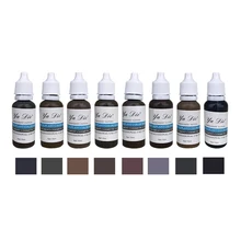 Таттопигмент Перманентный макияж Пигмент 15 мл Косметика 8 цветные чернила для перманентного макияжа набор краски для микроблейдинга бровей губ Макияж для тела