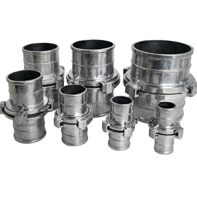 Aluminum Quick Coupling for Water Pipes - Hose Connector with Clamp for Agricultural Irrigation