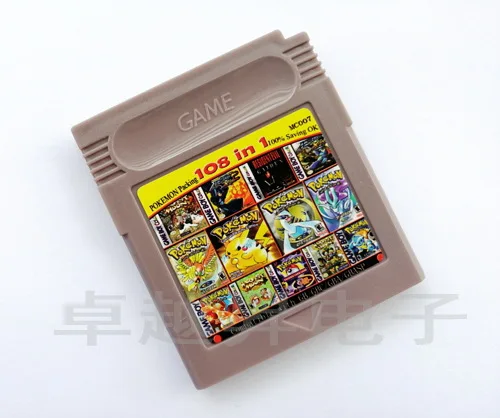 

Gb c Game Card the Card 108in1 108-in-One/61 One Pokemon Mario English Version