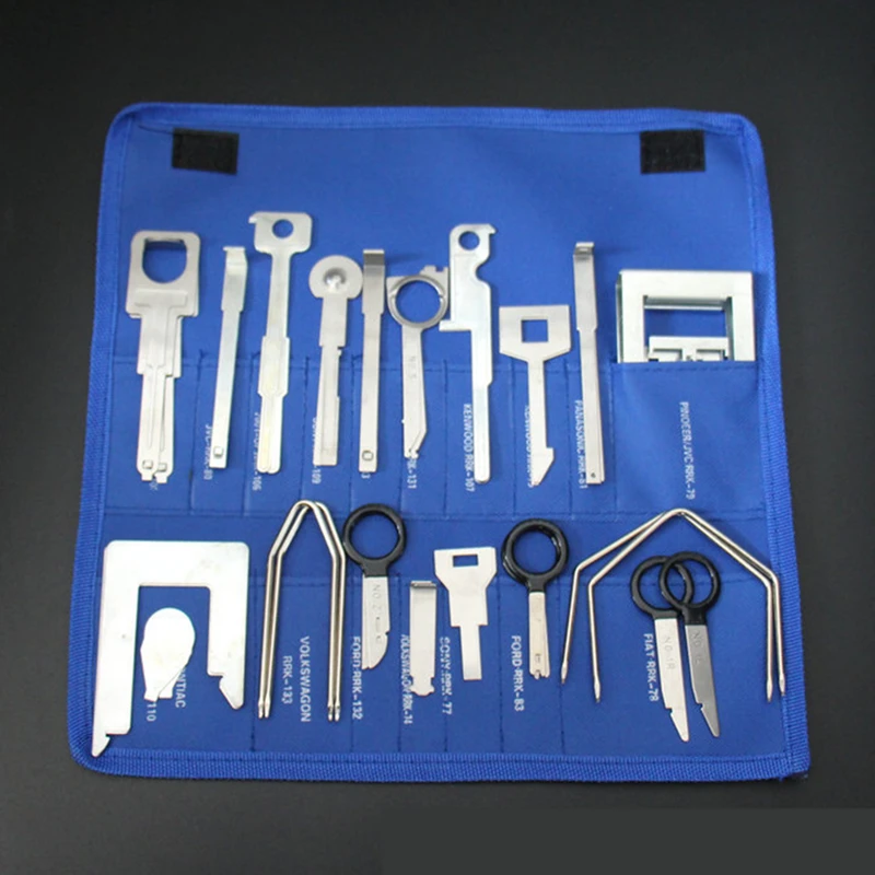 

38Pcs Car Stereo Radio Removal Tool Key Kit Auto Radio Panel Door Clip Panel Trim Dash Automotive Navigation Disassembly Tools