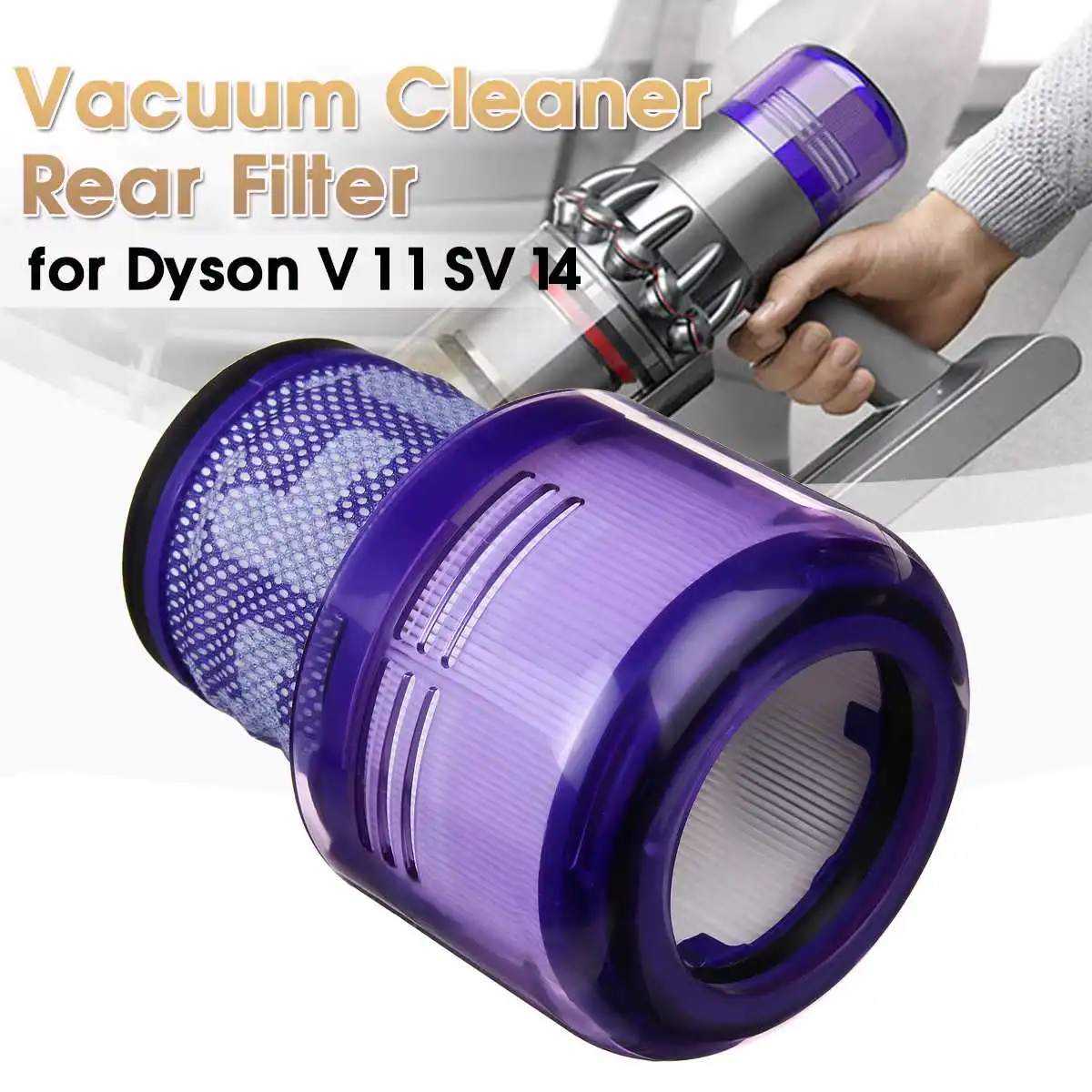 

Washable Big Filter Unit For Dyson V11 SV14 Cyclone Animal Absolute Total Clean Cordless Vacuum Cleaner, Replace Filter