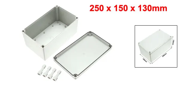 250x150x130mm Uxcell 158x90x60 мм электронный ABS пластик DIY Распределительная коробка корпус с прозрачной крышкой 100x100x75 мм 80x250x65 мм - Цвет: 250x150x130mm
