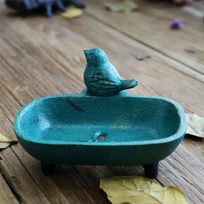 Чугунная Сельский коттедж Античная мыльница коробка