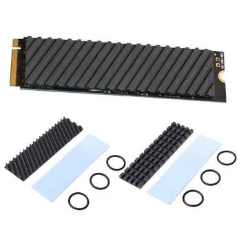 

High Efficiency Pure Copper Graphene Heatsink M.2 NGFF 2280 PCI-E NVME SSD Heat Sink Thermal Pad Conductivity Silicone Wafer Coo