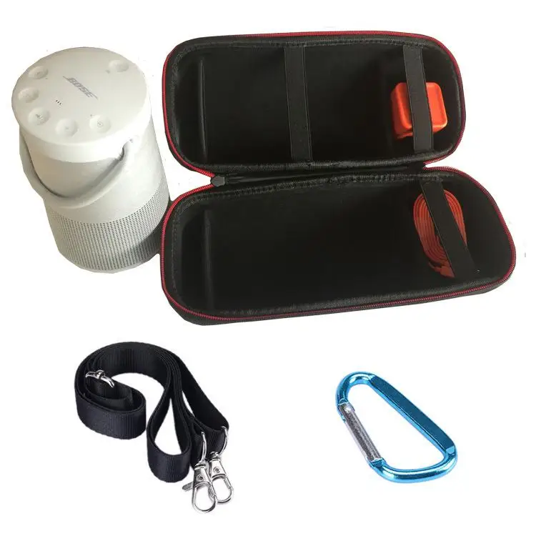 Travel Case Shockproof Headphones Storage Bag for Dr BOSE Soundlink Revolve and Bluetooth Speaker Extra Space for Plug Cables