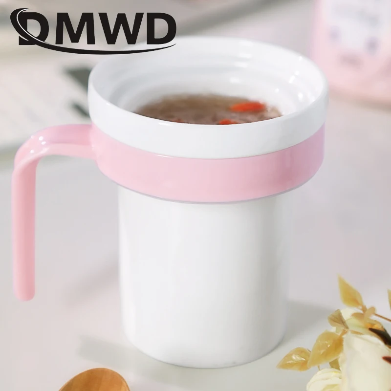 Mini Electric Warm Thermal Kettle Ceramics Water Heating Cup Milk Boiler Noodles Porridge Stew Pot Baby Food Slow Cooker Teapot 6