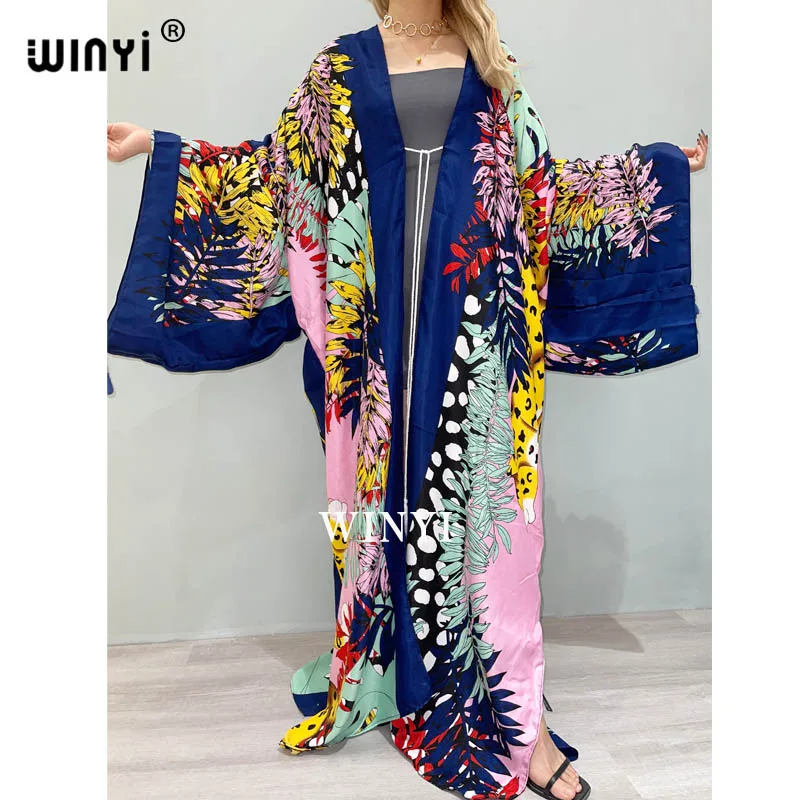 Cotton Bikini Kimono Dress Beach Tunic Women Wrap Dresses beach cover swimsuit cover