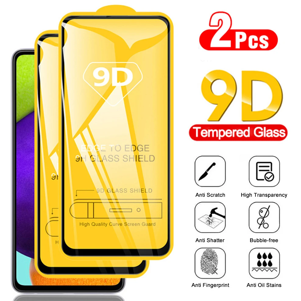 2 Pezzi Vetro, A52S 5G Vetro Temperato Samsung A53 5G Vetro Temperato A23 A33 A73 Samsung Galaxy A52 4G Screen Protector Samsung A52 Galaxy A 52 Pelli