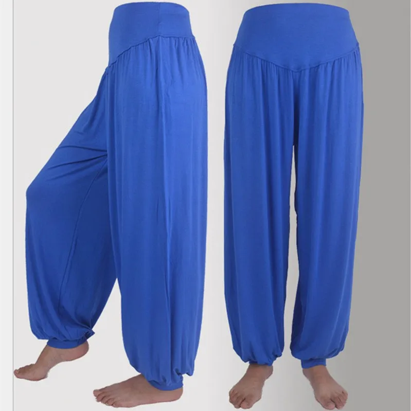 

Spring Summer Modal Large Size Yoga Clothes White Bloomers Adult Lesbian Trousers Gymnastic Dance Men's Athletic