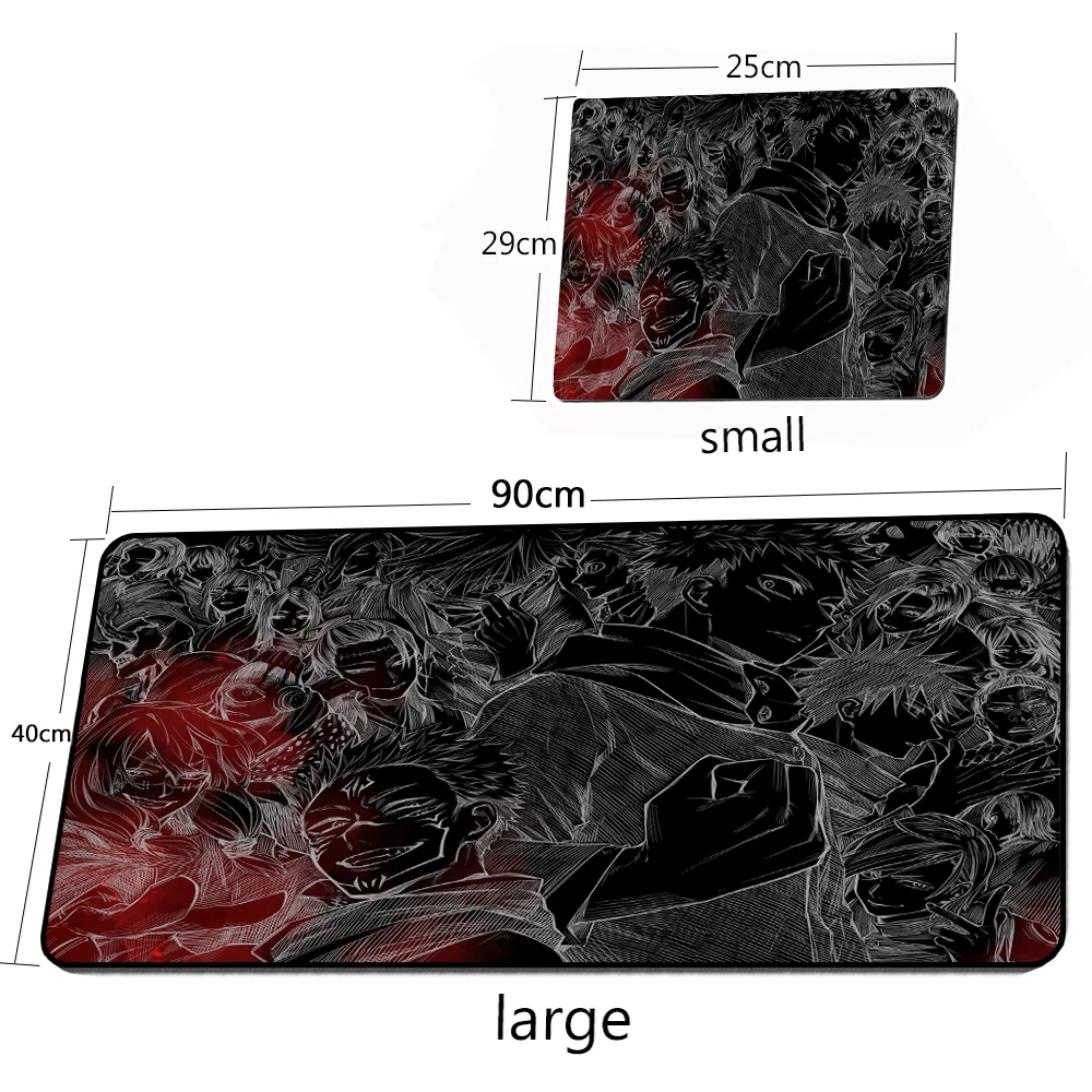Mouse Pad Gaming Mousepad Computer Desk Mat XGZ Anime Jujutsu Kaisen Laptops Gaming PC Gamer Keyboard Rug Mat Gaming Accessories Mouse Pad Xxl Desktop Anime