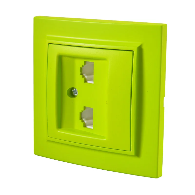 黄绿色双电脑斜面