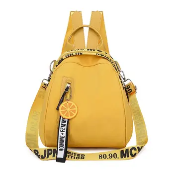 

Girls Backpack Solid Color Printed Letters Large Capacity Fashion Easy Matching Ladies Shoulder Bag for Travel Daily Use