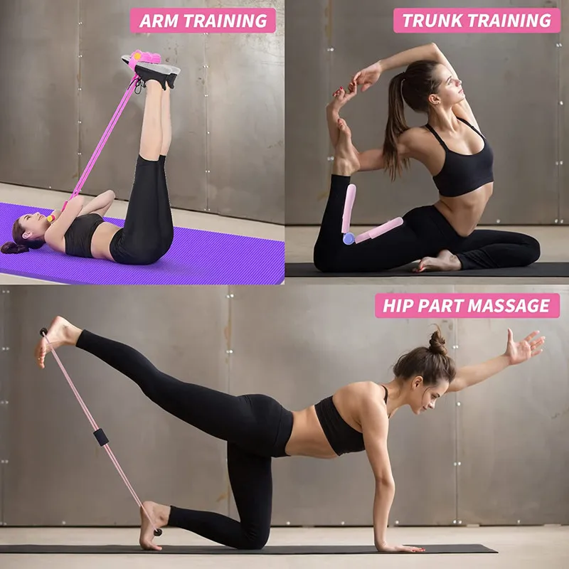 PVC Leg Thigh Exercisers Gym Sports Thigh Master Leg Muscle Arm Chest Waist Exerciser Workout Machine Gym Home Fitness Equipment