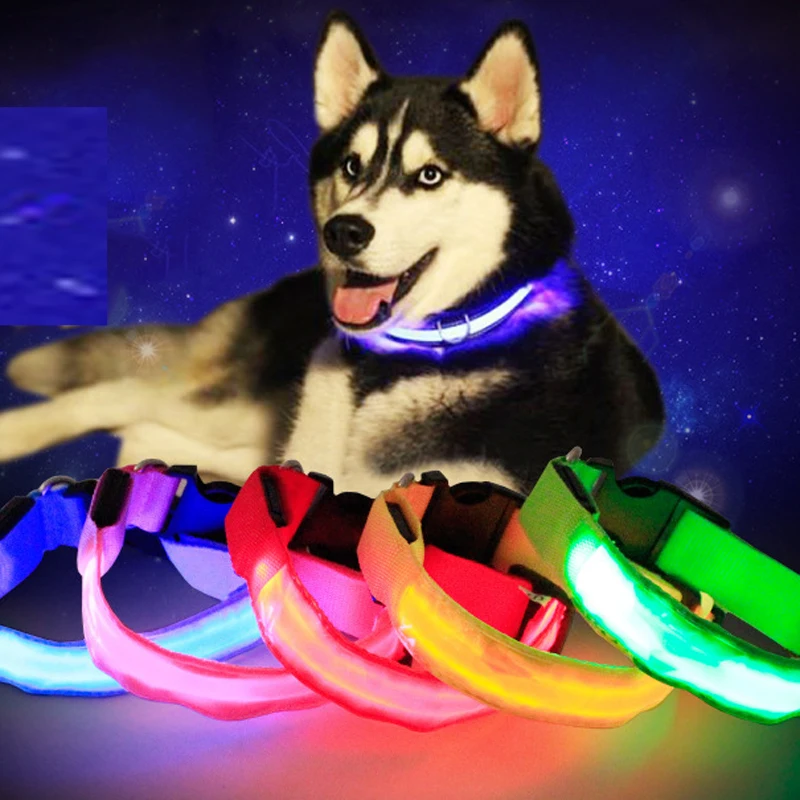

Pet Dog LED Collar For Cat Night Safety Anti-lost Light Up Flashing USB Collars Dogs Luminous Necklace Pet Supplies Accessories