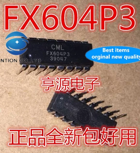 

10 шт., интегрированные схемы FX604P3, FX604 DIP-16, 100% новые и оригинальные