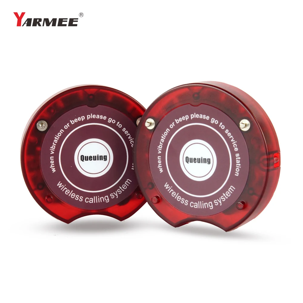 YARMEE Wireless Restaurant equipments kitchen Beeper Pager alarm calling system accessories For Customers queuing for food wireless calling system