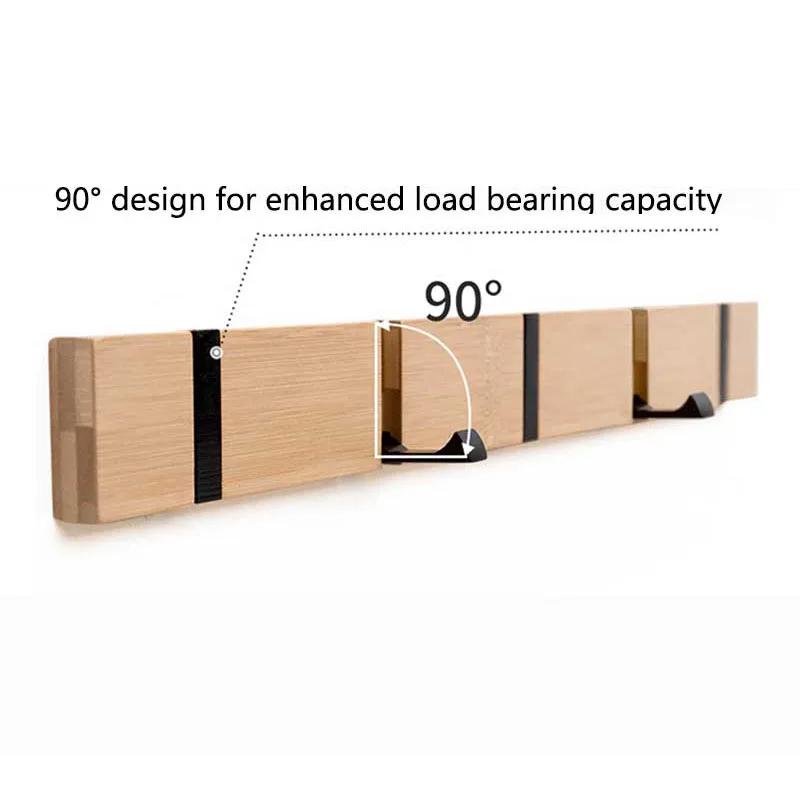 Деревянная настенная Вешалка двери крючки для Костюмы брелки для ключей, сумок с шарфом; пальто с поясом Винтаж Одежда Органайзер с Скрытая 2/3/4/5 Крючки