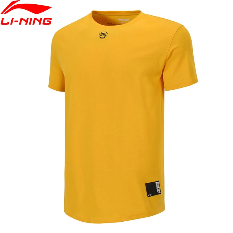 Мужская баскетбольная серия Li Ning свободная футболка с коротким рукавом из 100%