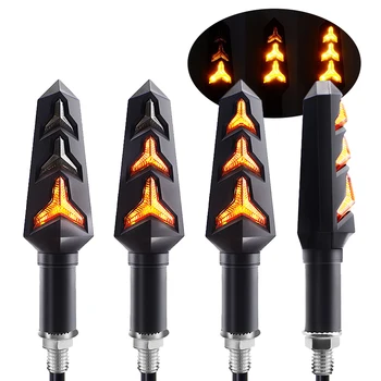 

Motorcycle Turn Signals Light arrows E-mark Relay Flowing Water Flashing Light LED Blinker Waterproof Tail Signal Flexible