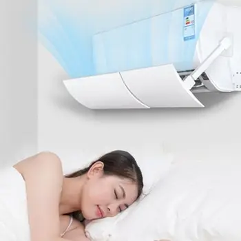 

Adjustable Foldable Air Conditioner Deflector Confinement Air Deflector Outlet Air Wing Air Cooled Anti Blast Baffle 19QE