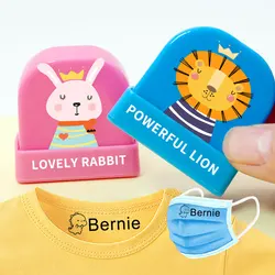 Sello de nombre de bebé hecho a medida DIY para niños, sello de ropa de estudiante, no se decolora fácilmente, etiqueta de sello de nombre de seguridad, regalo