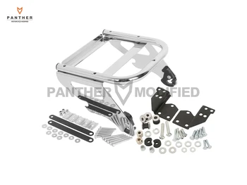 

Chrome Motorcycle Solo Tour Pak Rack Moto Luggage Rack Docking Hardware Kit case for Harley Touring Road King 1997-2008