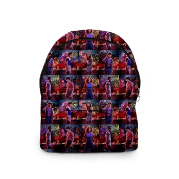 

Stranger Things 3 Men Women Travel Rucksack Students Boys Girls School Mochila Cool Pattern Travel Fashion Backpack Teens