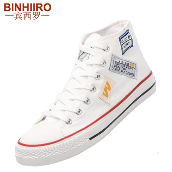 

2020 Spring High-quality Canvas Shoes Brand Jogging Flat Vulcanized Shoes Classic Fashion Printed Men's high-top canvas shoes