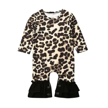 

NEW 2020 Newborn Ifant Baby Girl Cute Leopard Clothes Long Sleeve Romper Jumpsuit Outfits