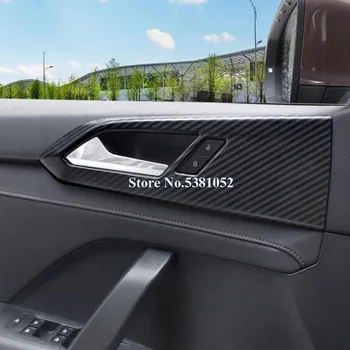 

Carbon Fiber Chrome Car Interior Door Handle Frame Covers Trim For Volkswagen VW Sagitar 2019 Accessories Car Accessories