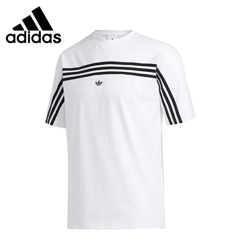 Novedad Original, camiseta Adidas Originals SS, camisetas para hombre, ropa deportiva de manga corta|Camisetas de monopatinaje| - AliExpress