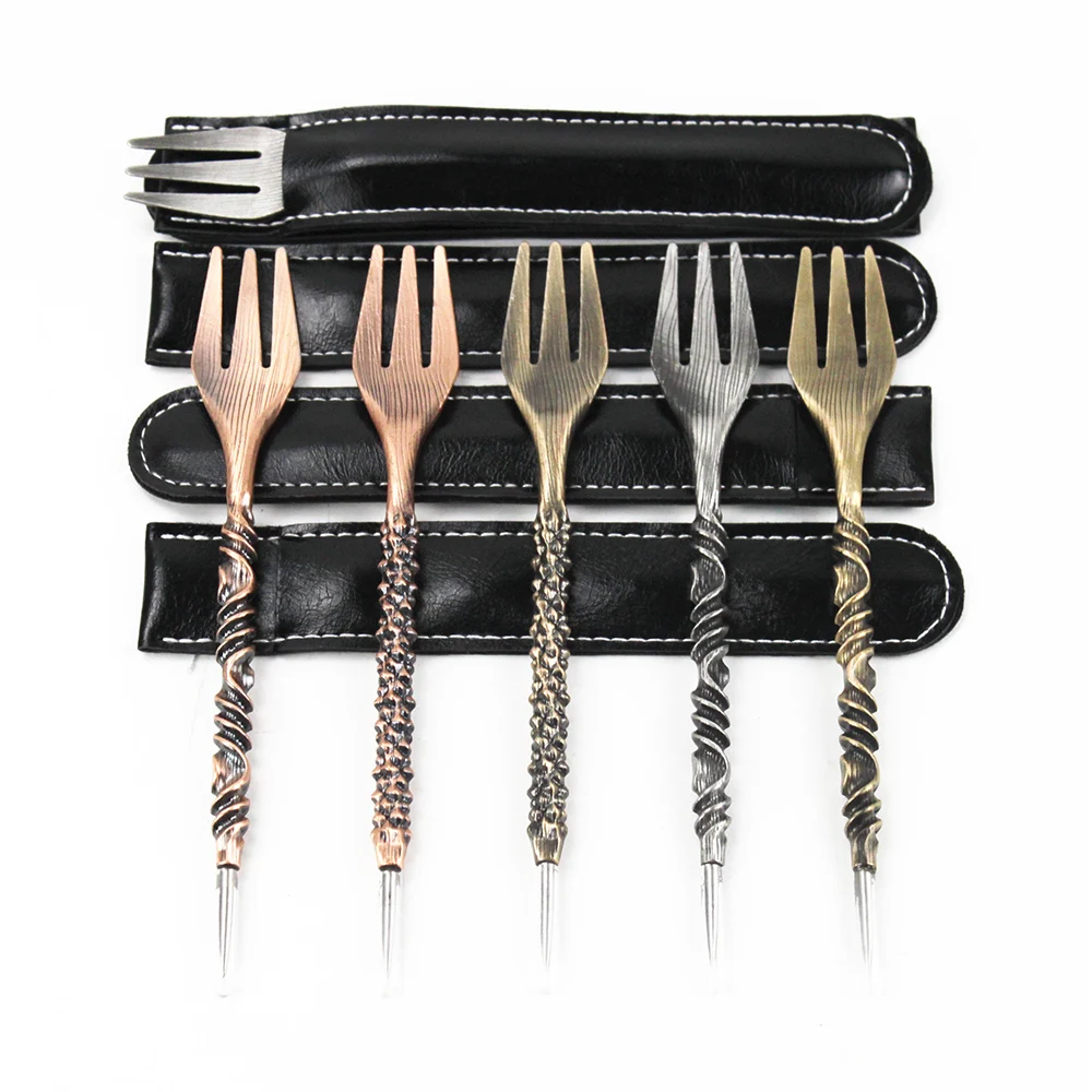 Retro Twist Shape Hookah Fork Mace Nargile Sheesha Narguile Chicha Cachimbas Accessory Tool for Shisha Smoking