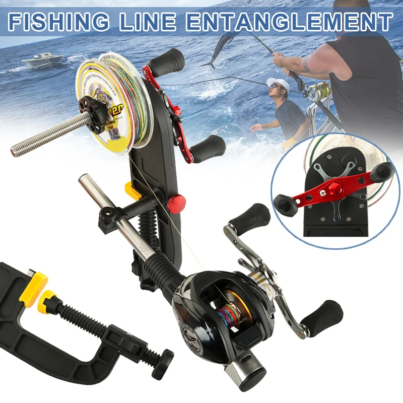 

Newly Fishing Line Spooler Winder Multifunction Throw Reel Portable Anti-slip for Anglers BF88