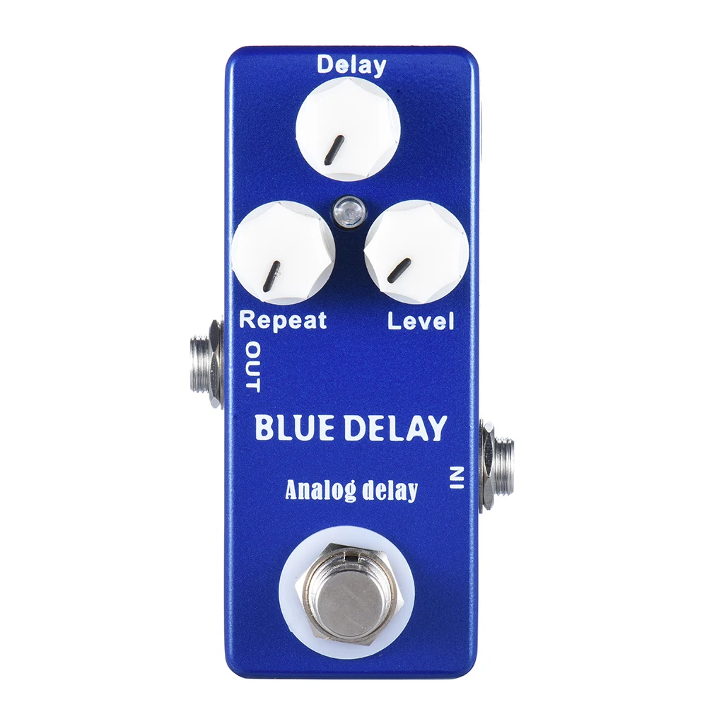 Мини аналоговые гитарные педали с эффектом Delay True Bypass корпус из цинкового алюминиевого сплава