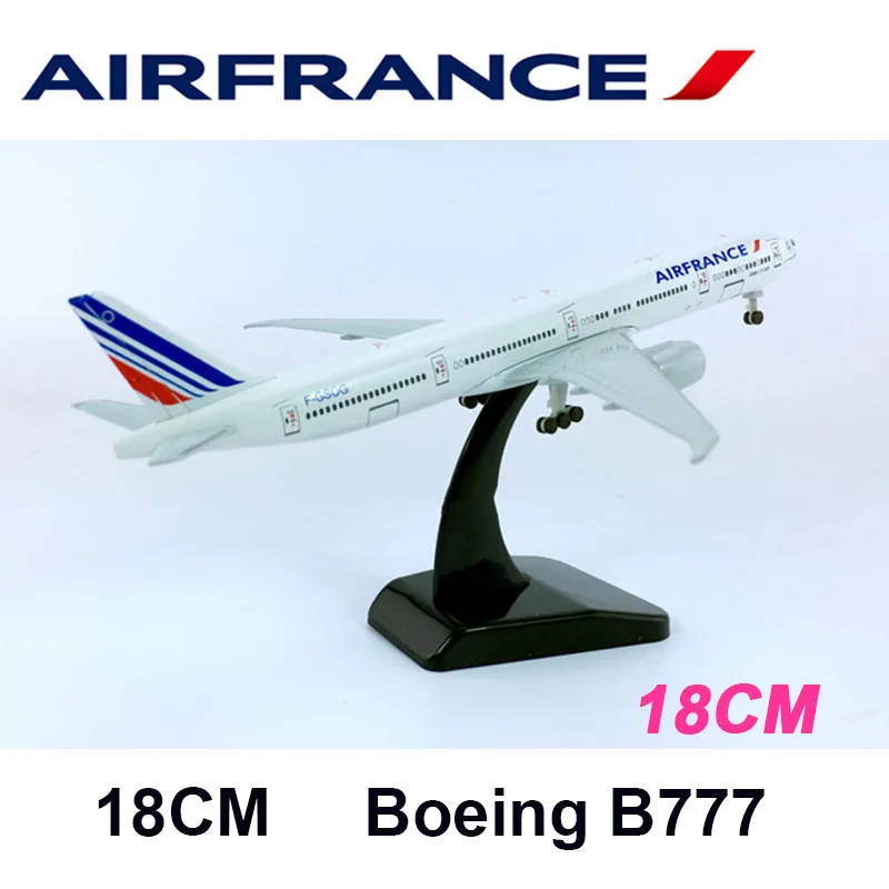 Игрушечные модели самолетов air Франция авиалинии авиация Boeing B777 B747 модель самолета литой под давлением пластиковый сплав самолет подарки для детей - Цвет: 18CM777