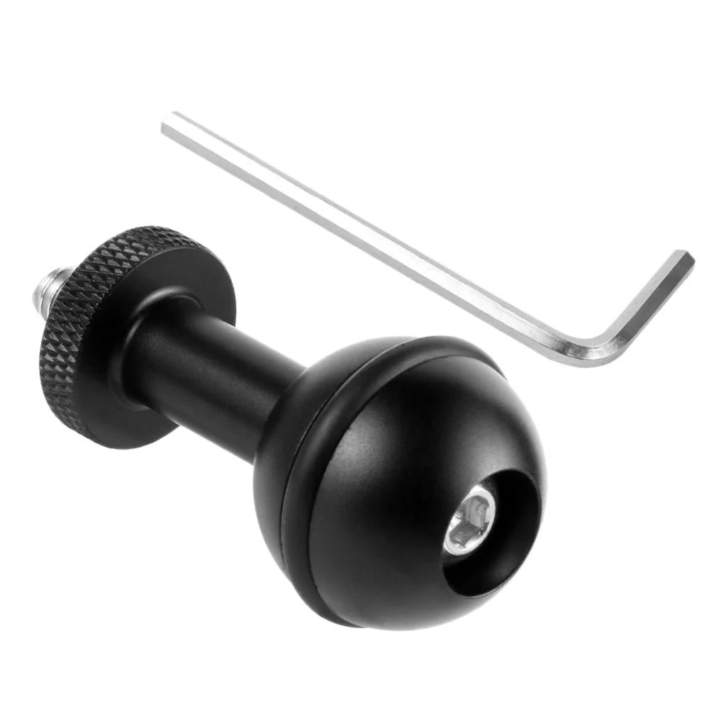 1' Ball Adapter Mount With 1/4' Screw Underwater Housing Camera Scuba Diving Arm Accessories 1' Ball Adapter Mount With 1/4' Screw Underwater Housing Camera Scuba Diving Arm Accessories