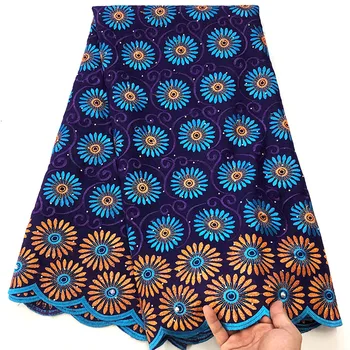 

Nigeria Swiss Voile Lace in switzerland Cotton Lace Fabric For Wedding Dress African Lace Embroidery Fabric High Quality Lace T5